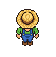 A farmer in a straw hat