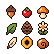 Nine variations of forest pickups