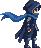 A hooded hero with a blue scarf